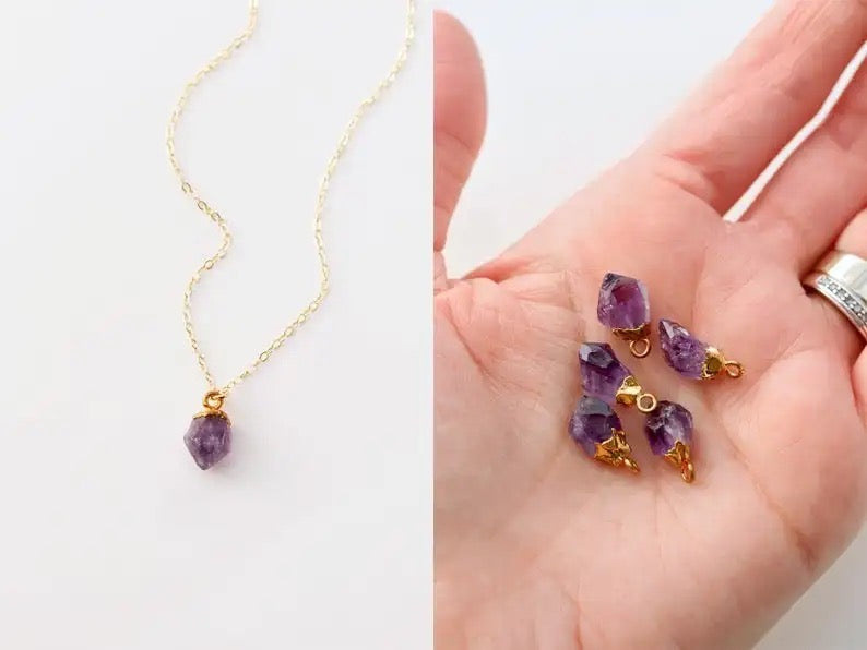 Natural Gemstone Pendant Necklace