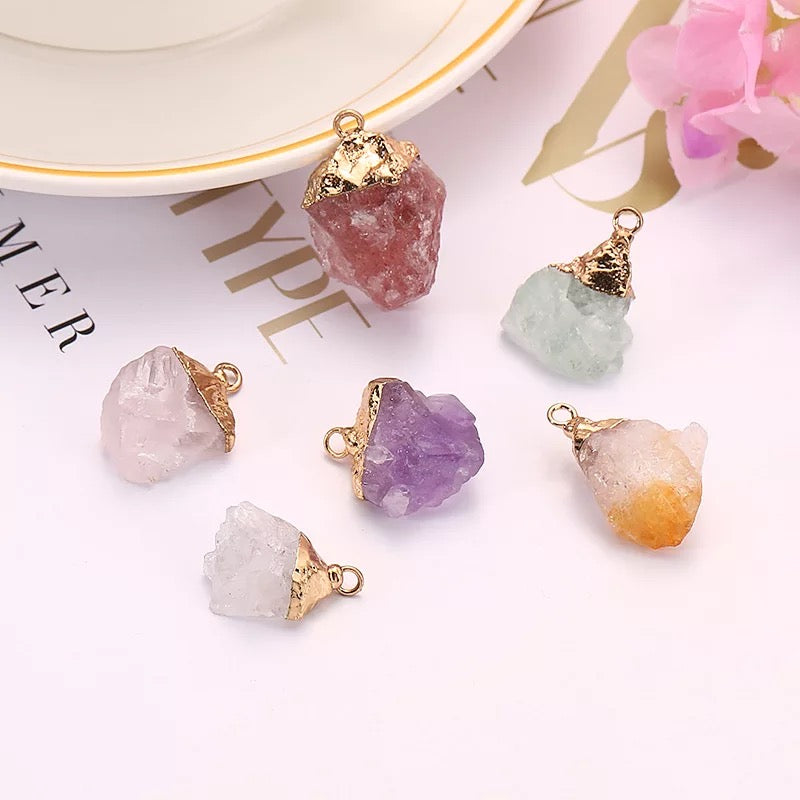 Natural Gemstone Pendant Necklace